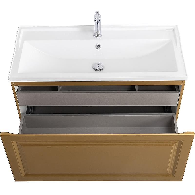 Тумба под раковину Cezares Giubileo 100 GIUBILEO-N-100-1C-SO-BORO-P подвесная Брашированное золото, купить, цена, заказать, магазин, доставка, скидка, промокод, купить, цена, заказать, магазин, доставка, скидка, промокод