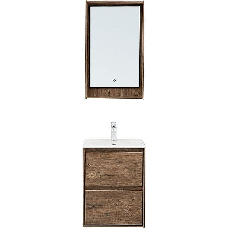 Тумба под раковину Aquanet Милан 50 336376 подвесная Дуб рустикальный, купить, цена, заказать, магазин, доставка, скидка, промокод, купить, цена, заказать, магазин, доставка, скидка, промокод