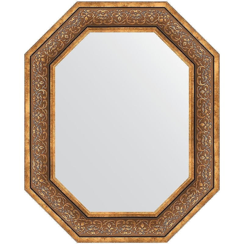 Зеркало Evoform Polygon 79х64 BY 7234 в багетной раме - Вензель бронзовый 101, купить, цена, заказать, магазин, доставка, скидка, промокод, купить, цена, заказать, магазин, доставка, скидка, промокод