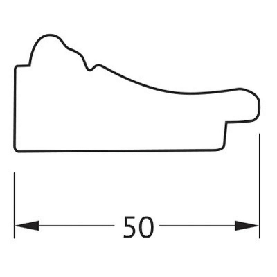 Зеркало Evoform Octagon 54x54 BY 7396 в багетной раме - Махагон с орнаментом 50