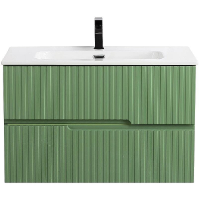 Тумба под раковину Cezares Duet-N 80 DUET-N-800-2C-SO-PS-P подвесная Фисташковый Софт