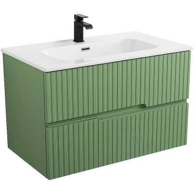 Тумба под раковину Cezares Duet-N 80 DUET-N-800-2C-SO-PS-P подвесная Фисташковый Софт