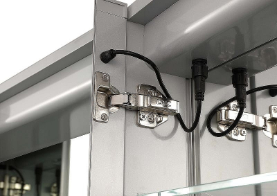 Зеркальный шкаф Aquatek 120 AQ7124-MLC с подсветкой Хром