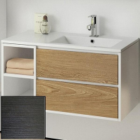 Тумба с раковиной SanVit Мэри-4 90 R kmery904 с фактурой под дерево подвесная Венге, купить, цена, заказать, магазин, доставка, скидка, промокод, купить, цена, заказать, магазин, доставка, скидка, промокод