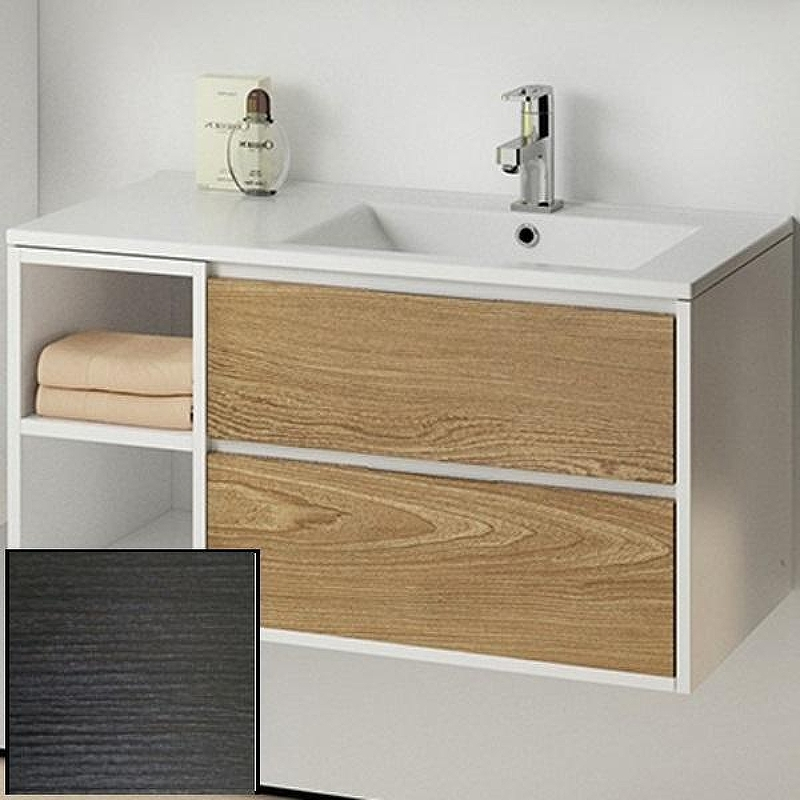 Тумба с раковиной SanVit Мэри-4 90 R kmery904 с фактурой под дерево подвесная Венге, купить, цена, заказать, магазин, доставка, скидка, промокод, купить, цена, заказать, магазин, доставка, скидка, промокод