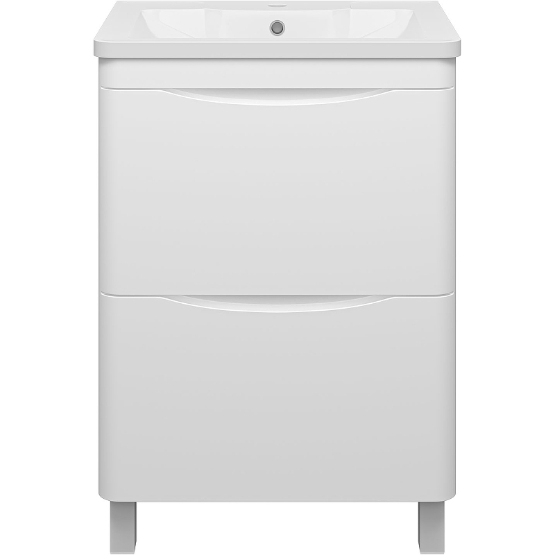 Тумба с раковиной Misty Атлантик 60 УТ000012599 Белая, купить, цена, заказать, магазин, доставка, скидка, промокод, купить, цена, заказать, магазин, доставка, скидка, промокод