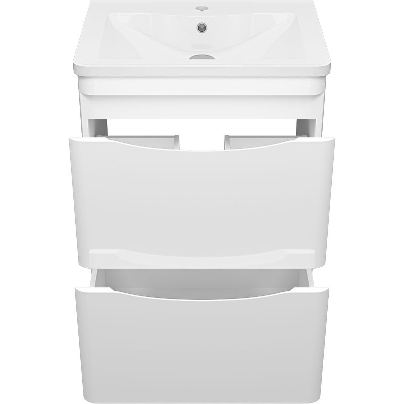 Тумба с раковиной Misty Атлантик 60 УТ000012599 Белая, купить, цена, заказать, магазин, доставка, скидка, промокод, купить, цена, заказать, магазин, доставка, скидка, промокод