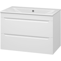 Тумба с раковиной Misty Бриз 80 УТ000023905 подвесная Белая матовая, купить, цена, заказать, магазин, доставка, скидка, промокод, купить, цена, заказать, магазин, доставка, скидка, промокод