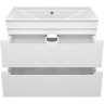 Тумба с раковиной Misty Бриз 80 УТ000023905 подвесная Белая матовая, купить, цена, заказать, магазин, доставка, скидка, промокод, купить, цена, заказать, магазин, доставка, скидка, промокод