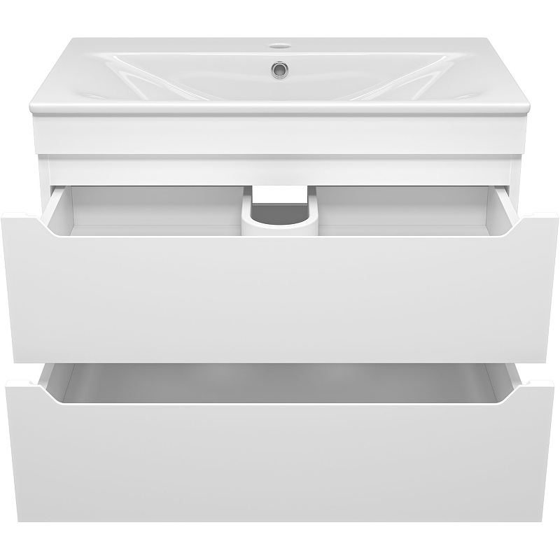 Тумба с раковиной Misty Бриз 80 УТ000023905 подвесная Белая матовая, купить, цена, заказать, магазин, доставка, скидка, промокод, купить, цена, заказать, магазин, доставка, скидка, промокод