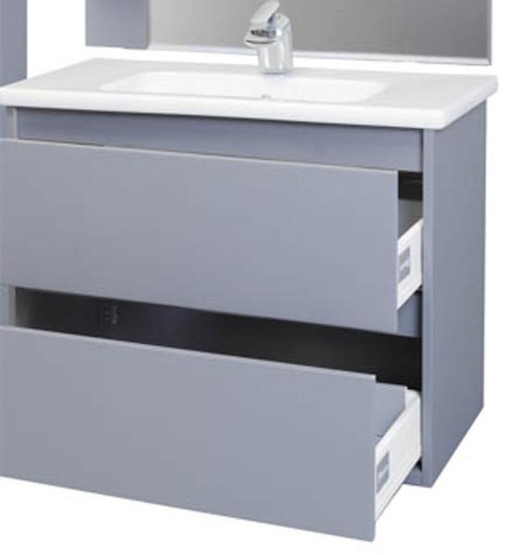 Тумба под раковину Bellezza Лоренцо 80 4639113270367 подвесная Серебро, купить, цена, заказать, магазин, доставка, скидка, промокод, купить, цена, заказать, магазин, доставка, скидка, промокод