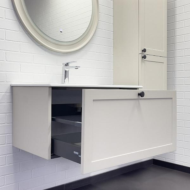 Тумба с раковиной Comforty Ереван 80 00-00014864 подвесная Серый шелк, купить, цена, заказать, магазин, доставка, скидка, промокод, купить, цена, заказать, магазин, доставка, скидка, промокод