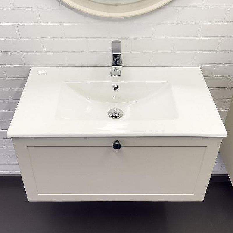 Тумба с раковиной Comforty Ереван 80 00-00014864 подвесная Серый шелк, купить, цена, заказать, магазин, доставка, скидка, промокод, купить, цена, заказать, магазин, доставка, скидка, промокод