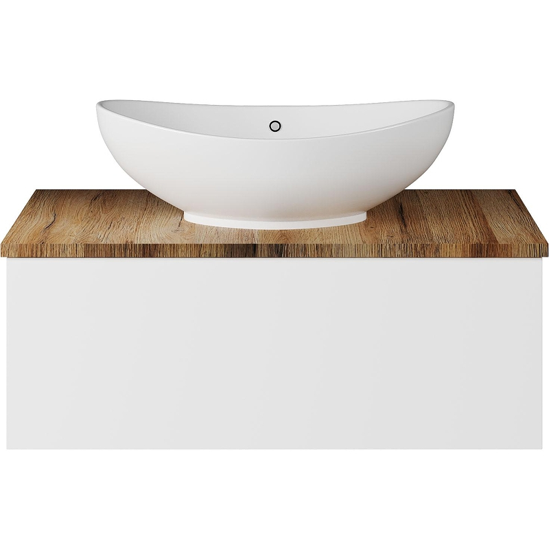 Тумба с раковиной Misty Ива 80 УТ000008502 подвесная Белая Дуб Вотан, купить, цена, заказать, магазин, доставка, скидка, промокод, купить, цена, заказать, магазин, доставка, скидка, промокод