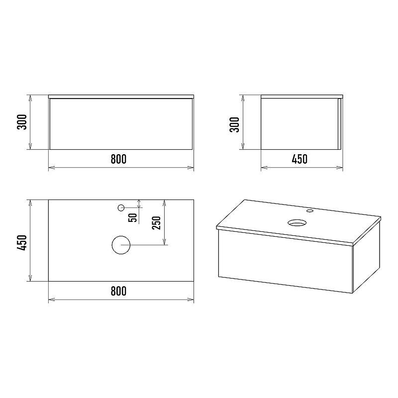 Тумба с раковиной Misty Ива 80 УТ000008502 подвесная Белая Дуб Вотан, купить, цена, заказать, магазин, доставка, скидка, промокод, купить, цена, заказать, магазин, доставка, скидка, промокод