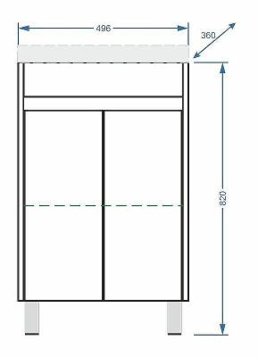 Тумба под раковину Stella Polar Фаворита 50 SP-00000162 Белая