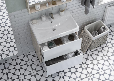 Тумба под раковину Aquaton Сканди 70 1A251801SDB20 подвесная Белый Дуб верона