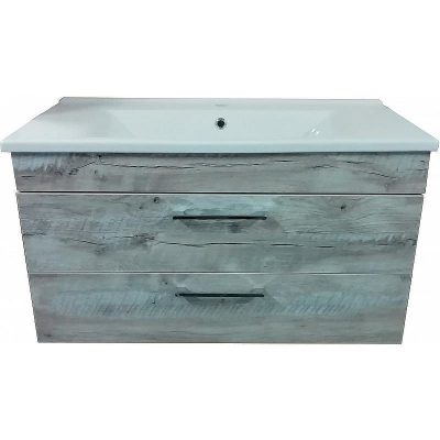 Тумба с раковиной Azario Milana 85 CS00058286 подвесная Светлое дерево