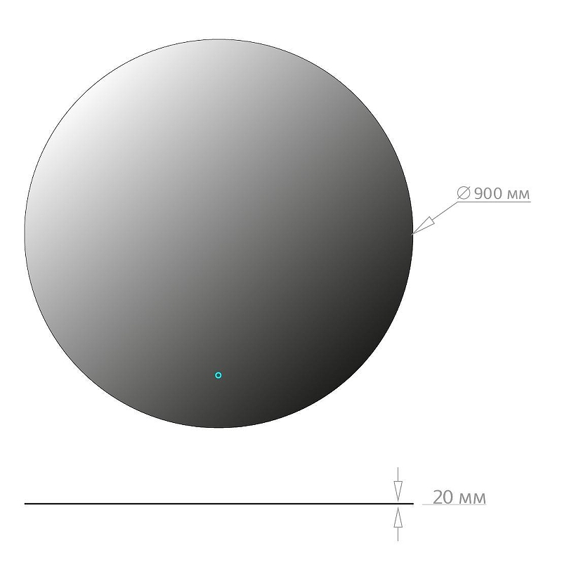 Зеркало Onika Сола 50 205025 с подсветкой с сенсорным выключателем и диммером, купить, цена, заказать, магазин, доставка, скидка, промокод, купить, цена, заказать, магазин, доставка, скидка, промокод