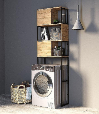 Стеллаж 1MarKa Grunge Loft 66 Ц0000005249 над стиральной машиной Дуб вотан
