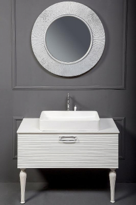 Тумба под раковину Boheme Armadi Art Vallessi Avangarde Linea 80 842-080-WCR подвесная Белая Хром