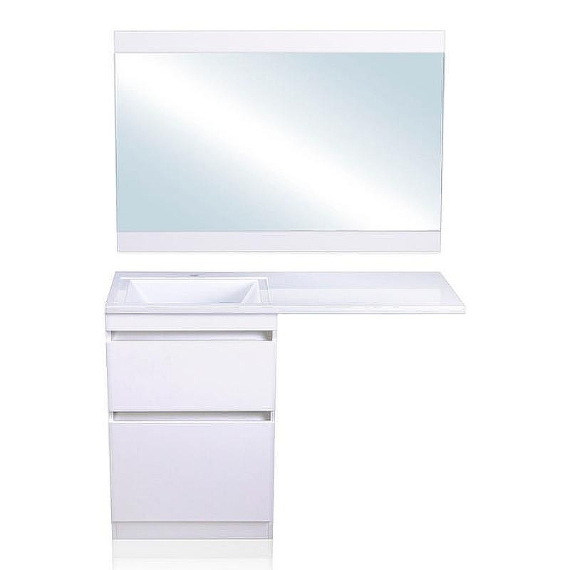 Тумба под раковину Style Line Даллас Люкс Plus 120 СС-00002338 Белая, купить, цена, заказать, магазин, доставка, скидка, промокод, купить, цена, заказать, магазин, доставка, скидка, промокод