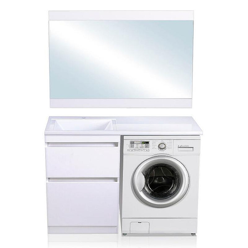 Тумба под раковину Style Line Даллас Люкс Plus 120 СС-00002338 Белая, купить, цена, заказать, магазин, доставка, скидка, промокод, купить, цена, заказать, магазин, доставка, скидка, промокод