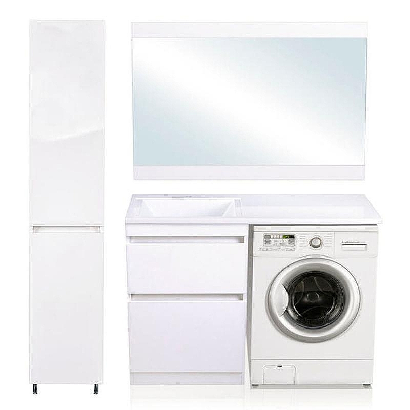 Тумба под раковину Style Line Даллас Люкс Plus 120 СС-00002338 Белая, купить, цена, заказать, магазин, доставка, скидка, промокод, купить, цена, заказать, магазин, доставка, скидка, промокод