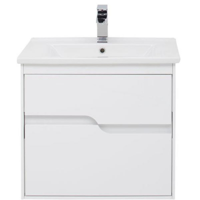 Тумба под раковину Aquanet Модена 65 198485 подвесная Белый глянец