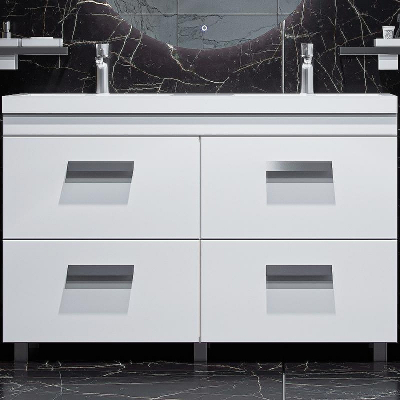 Тумба под раковину Velvex Orlando 120 tn.ORL.CLA.120.4Y Белая матовая