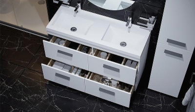 Тумба под раковину Velvex Orlando 120 tn.ORL.CLA.120.4Y Белая матовая