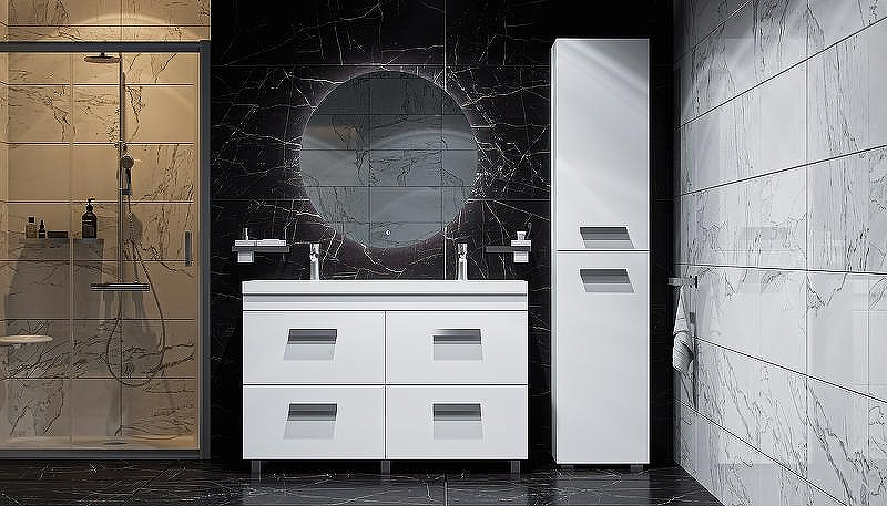 Тумба под раковину Velvex Orlando 120 tn.ORL.CLA.120.4Y Белая матовая, купить, цена, заказать, магазин, доставка, скидка, промокод, купить, цена, заказать, магазин, доставка, скидка, промокод