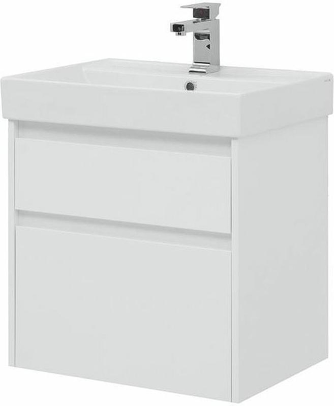 Тумба с раковиной Aquanet Nova Lite 60 245240 подвесная Белая глянцевая, купить, цена, заказать, магазин, доставка, скидка, промокод, купить, цена, заказать, магазин, доставка, скидка, промокод