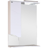 Зеркало со шкафом Onika Лайн 58.01 L 205819 с подсветкой Белое, купить, цена, заказать, магазин, доставка, скидка, промокод, купить, цена, заказать, магазин, доставка, скидка, промокод