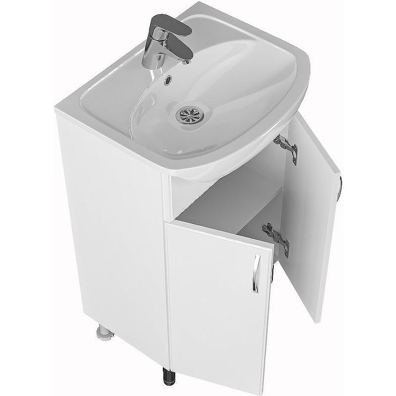 Тумба под раковину СанТа Сити 50 201068 Белая, купить, цена, заказать, магазин, доставка, скидка, промокод, купить, цена, заказать, магазин, доставка, скидка, промокод