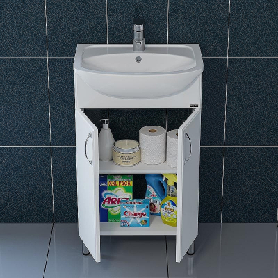 Тумба под раковину СанТа Сити 50 201068 Белая