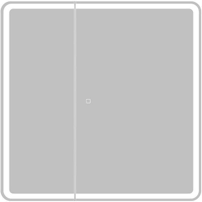 Зеркальный шкаф BelBagno Marino 80 SPC-MAR-800/800-2A-LED-TCH с подсветкой Белый