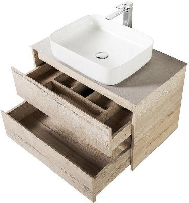 Тумба под раковину BelBagno Kraft 80 KRAFT-800-2C-SO-RGB подвесная Rovere Galifax Bianco