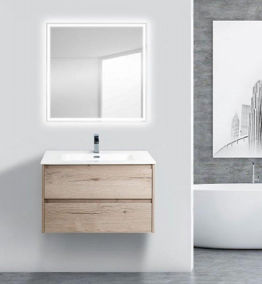 Тумба под раковину BelBagno Kraft 80 KRAFT-800-2C-SO-RGB подвесная Rovere Galifax Bianco