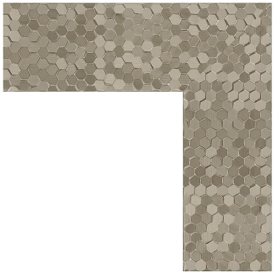 Зеркало Evoform Definite 86х66 BY 3180 в багетной раме - Соты титан 70