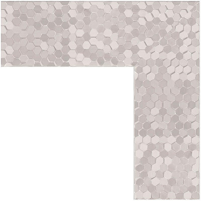 Зеркало Evoform Definite 136х76 BY 3307 в багетной раме - Соты алюминий 70