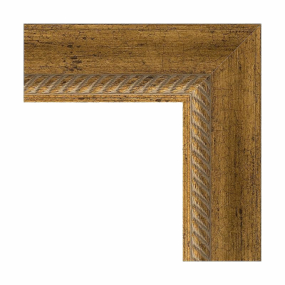 Зеркало Evoform Exclusive 83х53 BY 3406 с фацетом в багетной раме - Состаренная бронза с плетением 70