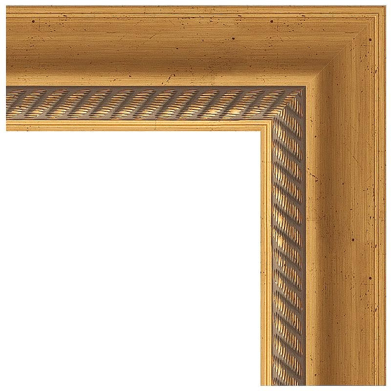 Зеркало Evoform Exclusive-G 123х53 BY 4045 с гравировкой в багетной раме - Состаренное золото с плетением 70, купить, цена, заказать, магазин, доставка, скидка, промокод, купить, цена, заказать, магазин, доставка, скидка, промокод