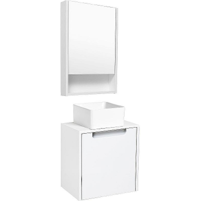 Тумба под раковину Runo Бари Микра 40 00-00001975 подвесная Белая