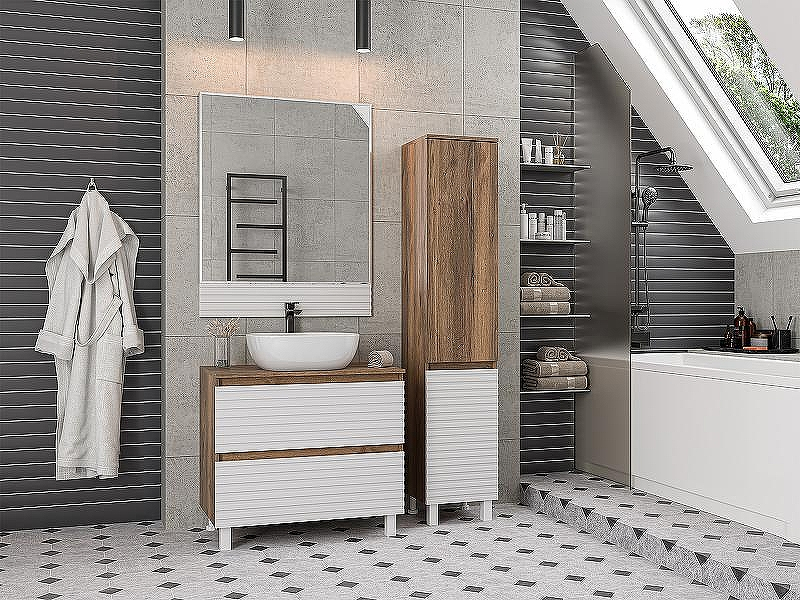 Зеркало Brevita Dakota 80 DAK-01080 Белое матовое, купить, цена, заказать, магазин, доставка, скидка, промокод, купить, цена, заказать, магазин, доставка, скидка, промокод