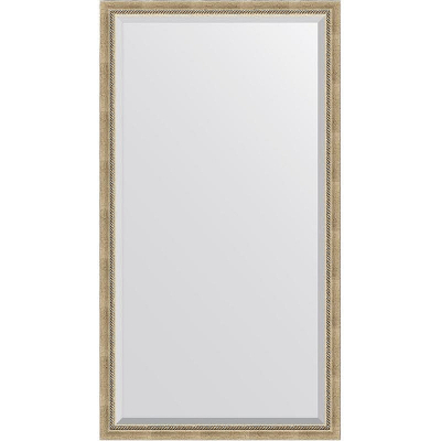 Зеркало Evoform Exclusive Floor 198х108 BY 6142 с фацетом в багетной раме - Состаренное серебро с плетением 70