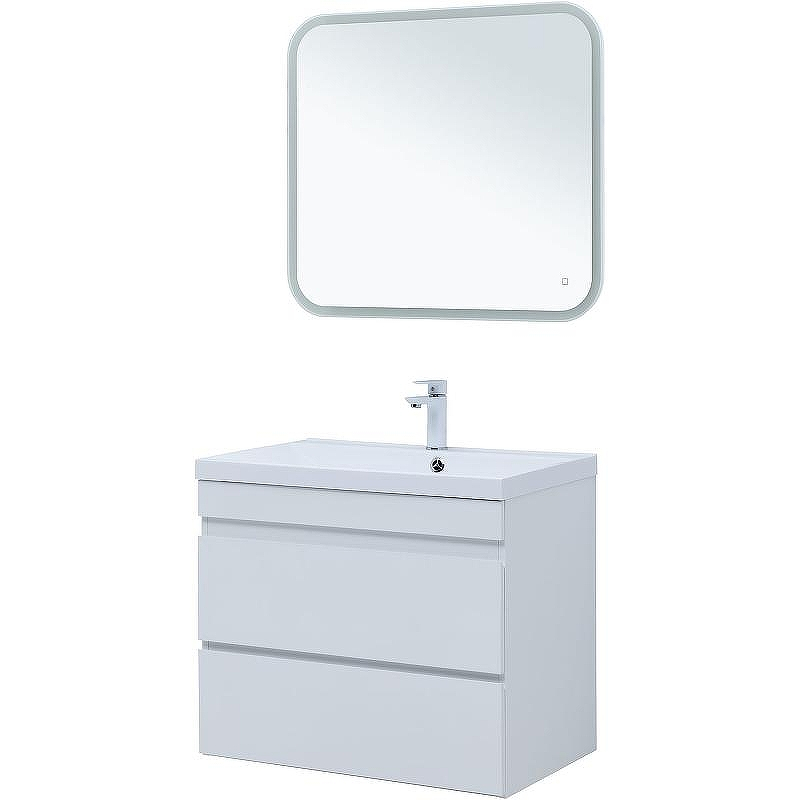 Тумба под раковину Aquanet Нота New 75 335418 подвесная Белый глянец, купить, цена, заказать, магазин, доставка, скидка, промокод, купить, цена, заказать, магазин, доставка, скидка, промокод