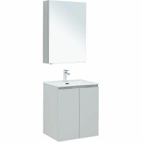 Комплект мебели для ванной Aquanet Алвита New 60 274531 подвесной Серый матовый, купить, цена, заказать, магазин, доставка, скидка, промокод, купить, цена, заказать, магазин, доставка, скидка, промокод