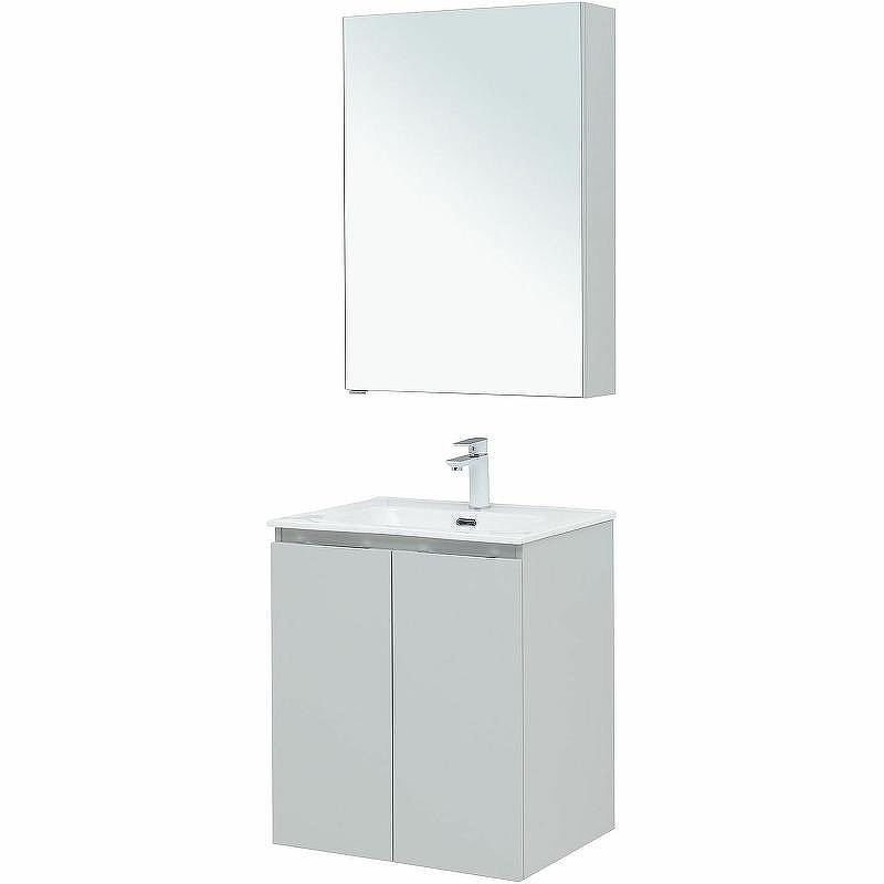 Комплект мебели для ванной Aquanet Алвита New 60 274531 подвесной Серый матовый, купить, цена, заказать, магазин, доставка, скидка, промокод, купить, цена, заказать, магазин, доставка, скидка, промокод