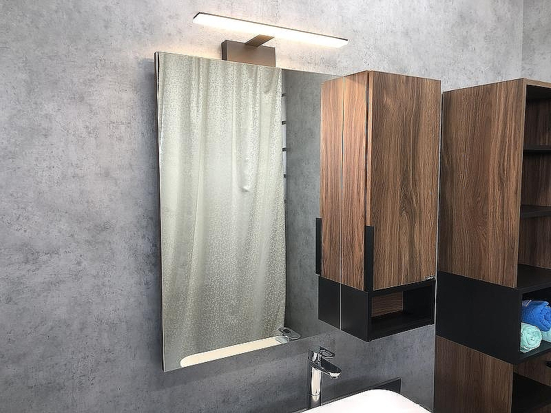 Зеркало со шкафом Comforty Штутгарт 90 00004151038 Дуб темно-коричневый Черное матовое, купить, цена, заказать, магазин, доставка, скидка, промокод, купить, цена, заказать, магазин, доставка, скидка, промокод